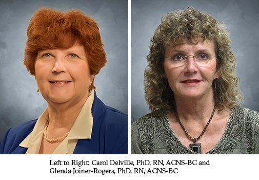 Left to Right: Carol Delville, PhD, RN, ACNS-BC and Glenda Joiner-Rogers, PhD, RN, ACNS-BC