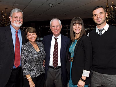 David and Colleen Chamberlain, John Chamberlain, Katy Chamberlain, and Jace Pirtle, Katy's fiance