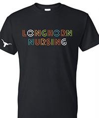 Longhorn Nursing Black T-shirt