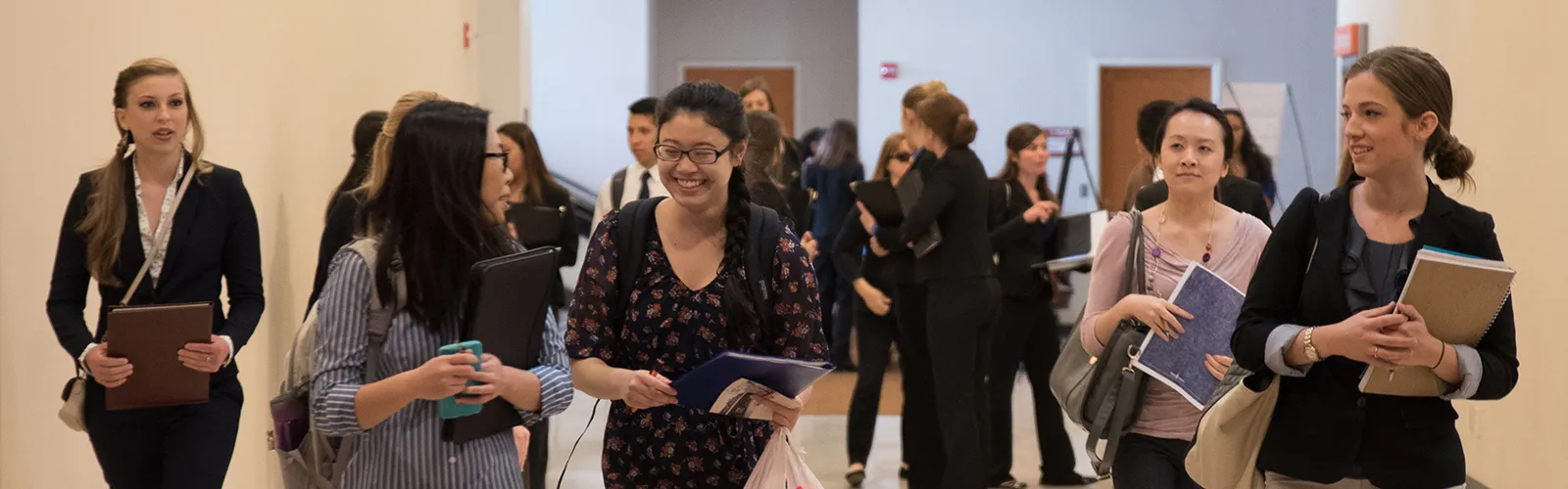 Students at the Career Fair