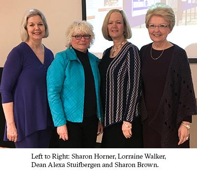 Sharon Horner, Lorraine Walker, Dean Alexa Stuifbergen and Sharon Brown