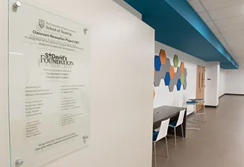 Several generous donors contributed to the classroom renovation.