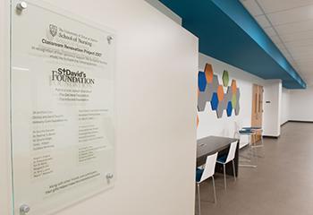 Several generous donors contributed to the classroom renovation.