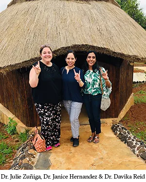 Dr. Julie Zuñiga, Dr. Janice Hernandez and Dr. Davika Reid