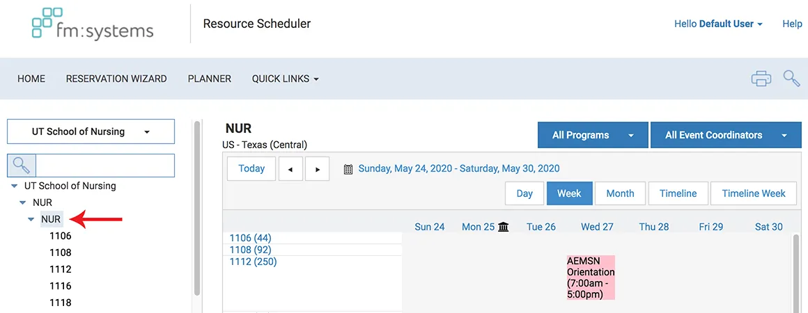 Room Scheduler for NUR Space