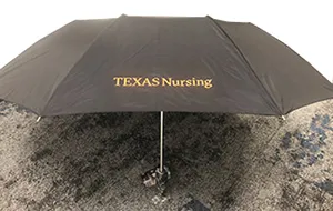School of Nursing branded umbrella