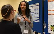 Nursing Student at a poster presentation
