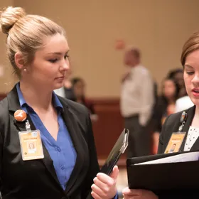 Students at the Career Fair