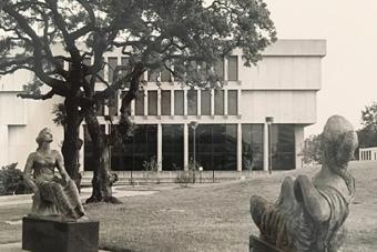 Old photograph of the UT Austin School of Nursing