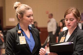 Students at the Career Fair