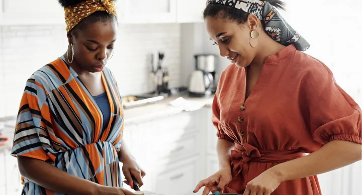 Women Making a Salad