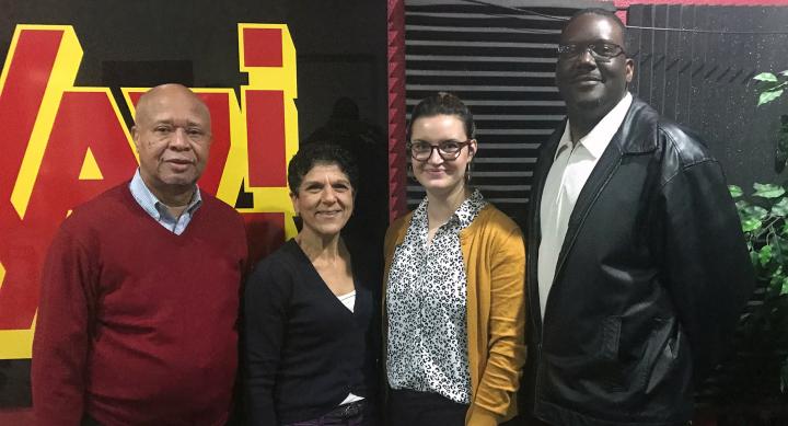 Shannon W. Jones III, Jacki Hecht, Tara Hutson, and Reverend Daryl Horton