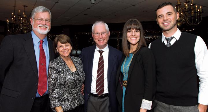 David and Colleen Chamberlain, John Chamberlain, Katy Chamberlain, and Jace Pirtle, Katy's fiance