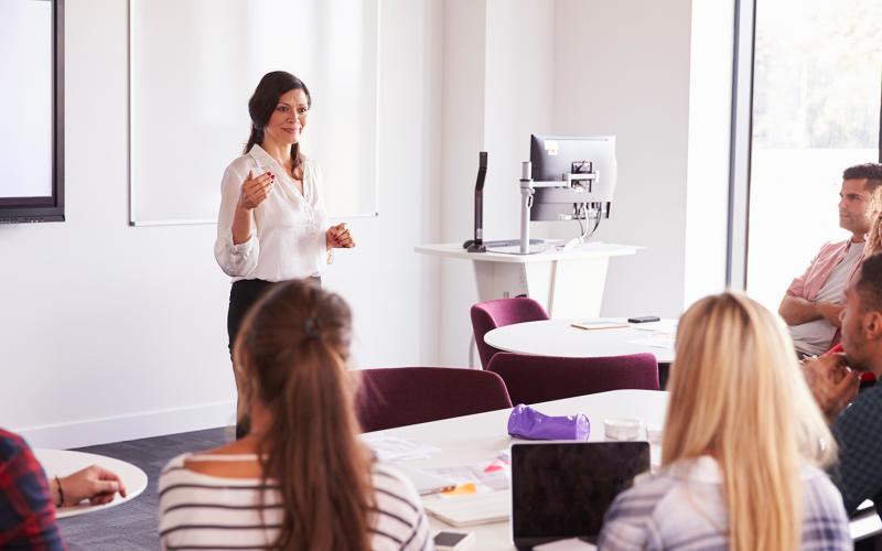 Students attending lecture
