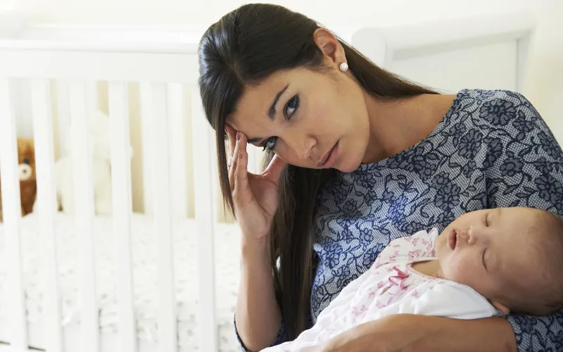 Mother holding a child